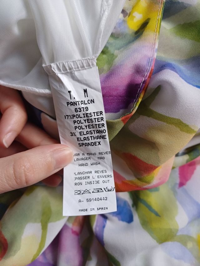 Pantalón floreado M