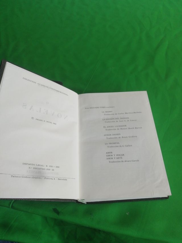 2 libros Novelas de Pearl S. Buck tomos 1 y 2