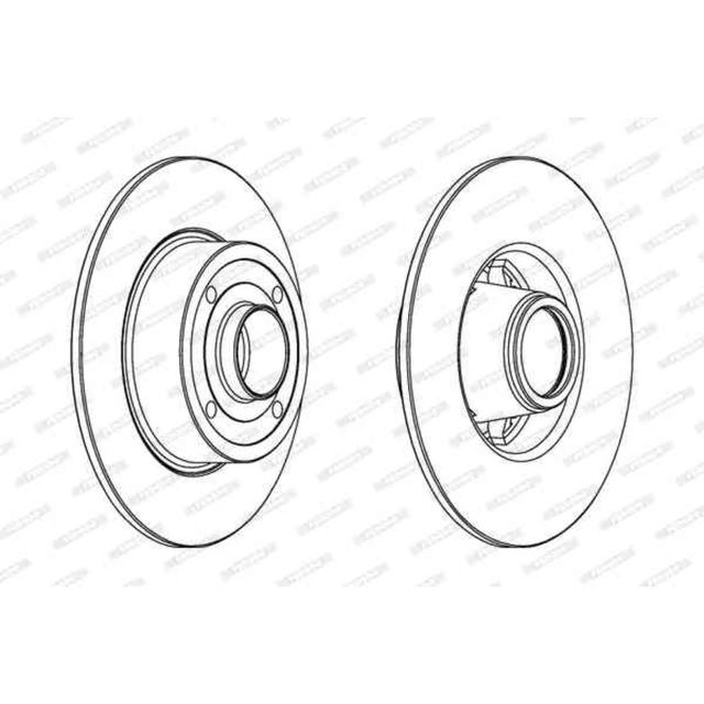 2 Discos de travão FERODO DDF1369C