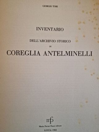 Inventario arch. Storico di Conegliano a