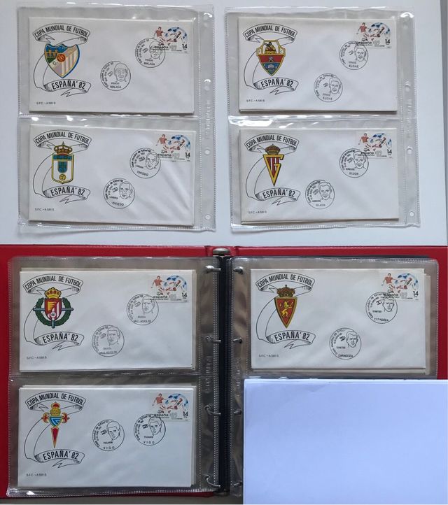 Mundial fútbol España 1982, sobres primer día