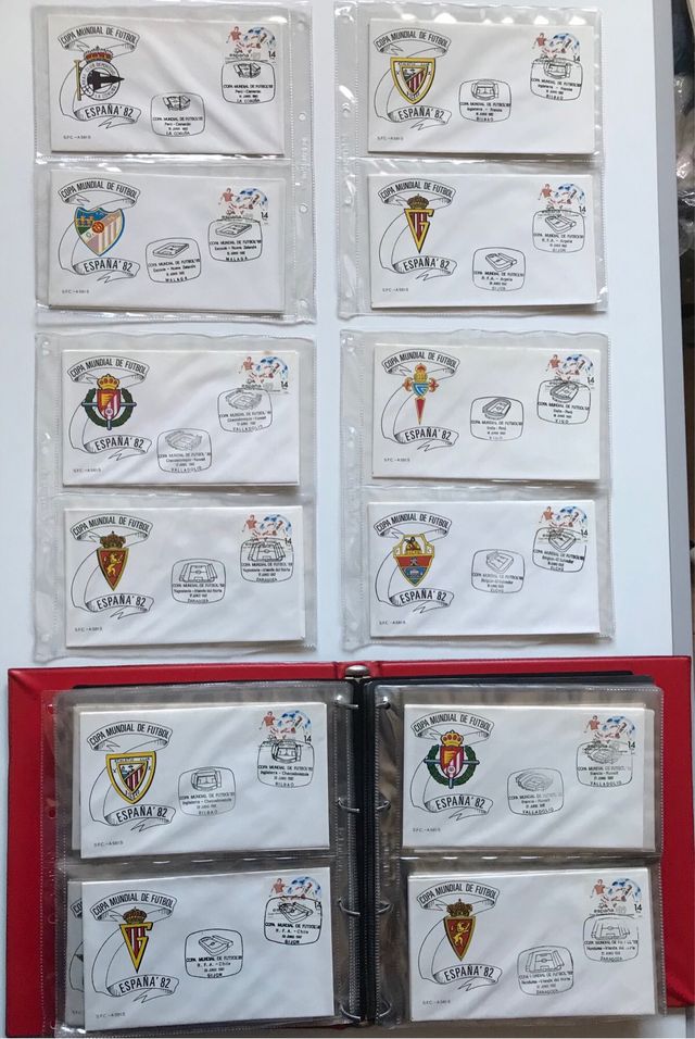 Mundial fútbol España 1982, sobres primer día