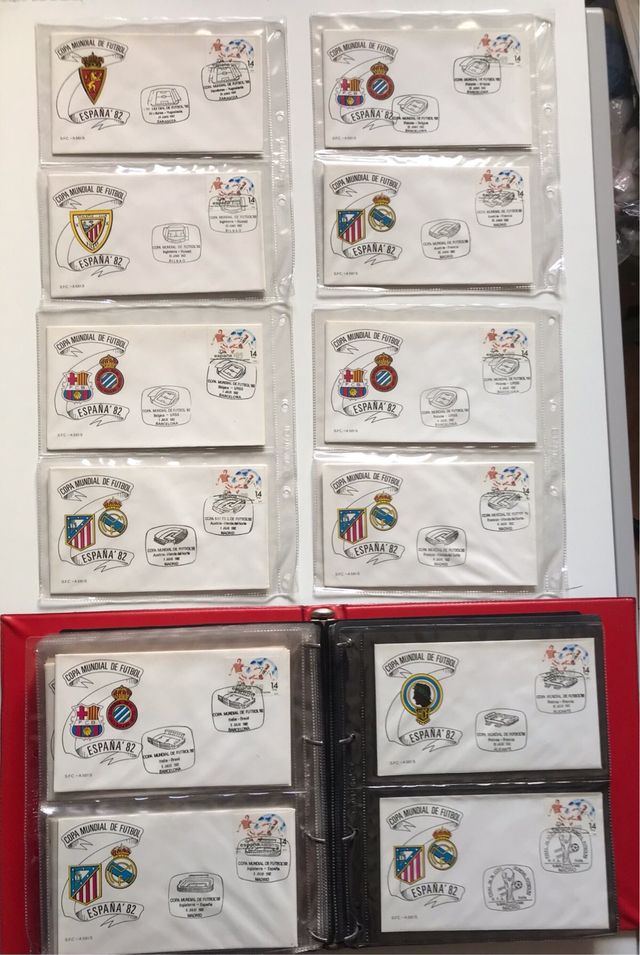 Mundial fútbol España 1982, sobres primer día