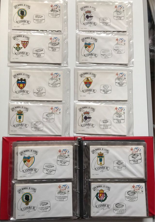 Mundial fútbol España 1982, sobres primer día