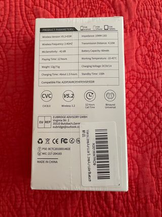 Auricular bluetooth inalambrico