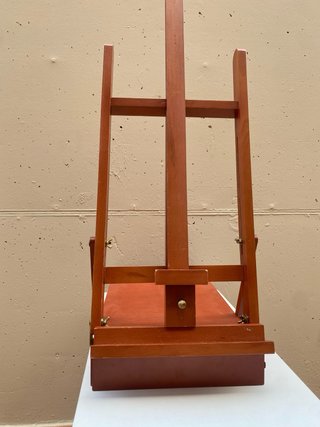 Caballete de madera buena para pintar cuadros