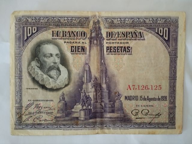 Billete de 100 pesetas de 1925