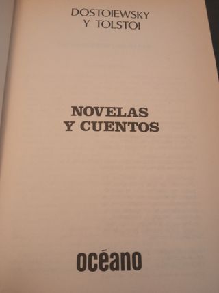Novelas y Cuentos de Dostoiewsky y Tolstoi