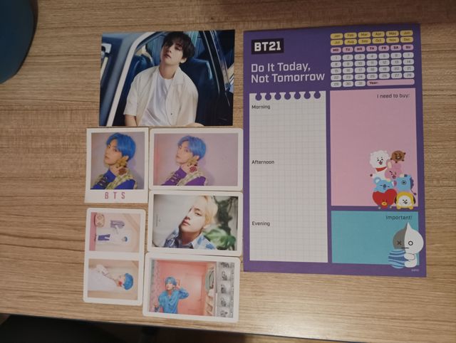 Planificador+ photocards + Foto Bts