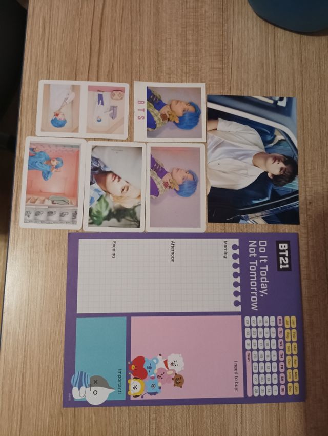 Planificador+ photocards + Foto Bts