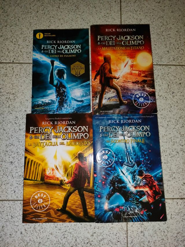 Lotto 4 libri Percy Jackson e gli dei dell'Olimpo