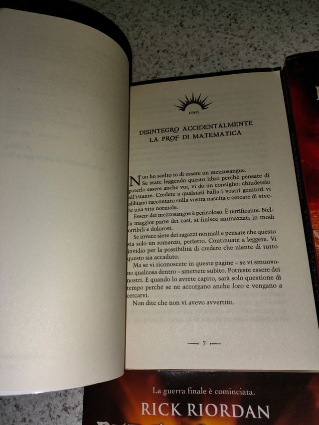 Lotto 4 libri Percy Jackson e gli dei dell'Olimpo