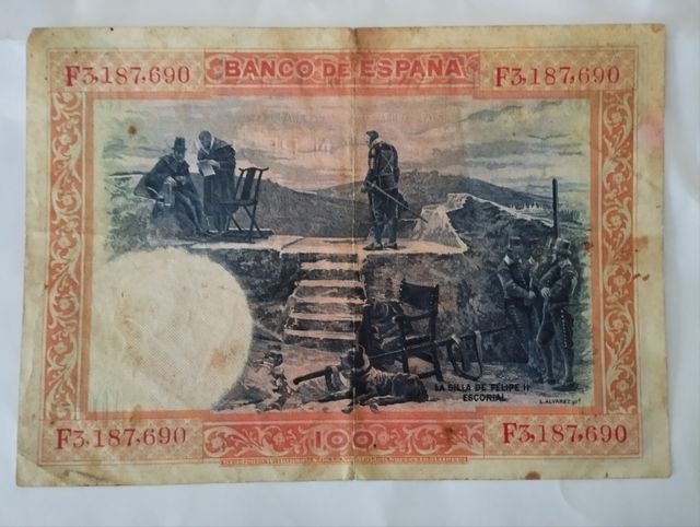 Billete de 100 pesetas de julio de 1925