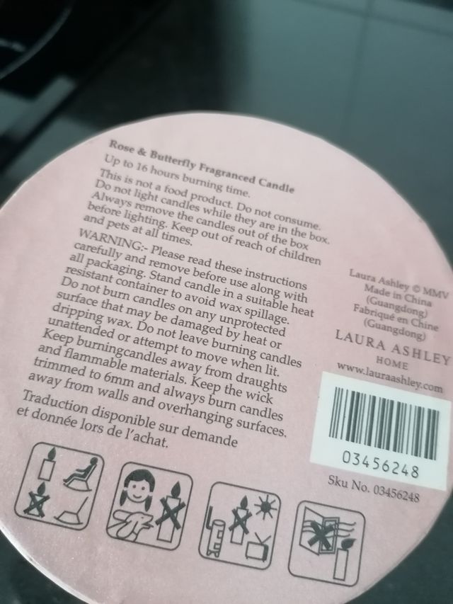 Vela aromática Laura Ashley