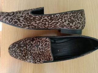 Mocasines Zara animal print 38