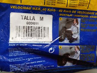 Cadenas de nieve textil Goodyear