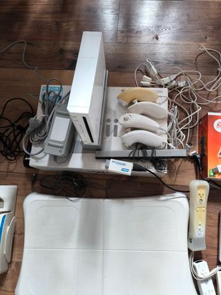 Wii con wii balance y accesorios