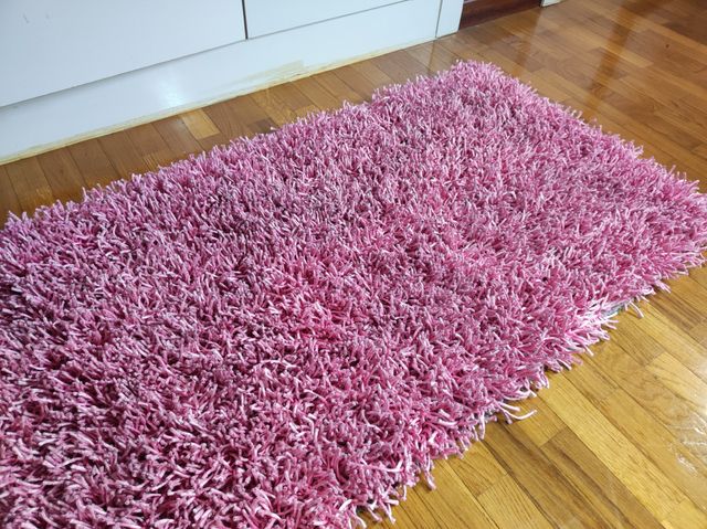 Alfombra Rosa Shaggy