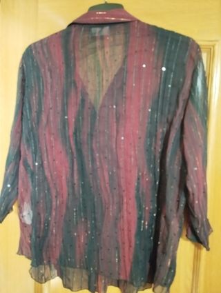 BLUSA TRANSPARENTE FIESTA