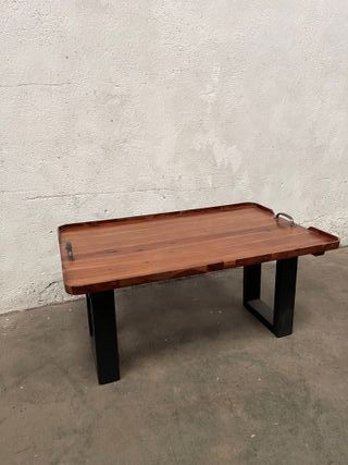 ✅mesa centro maciza vintage nueva