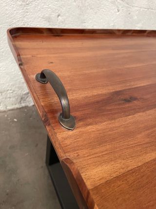 ✅mesa centro maciza vintage nueva