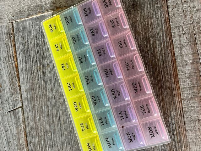 Pastillero/caja organizador de pastillas 1 mes