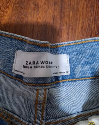 Falda vaquera Zara talla XS corta