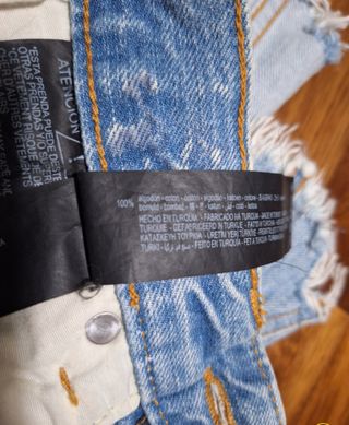 Falda vaquera Zara talla XS corta
