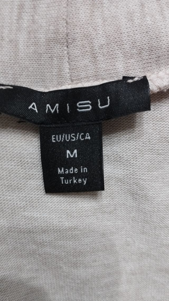 Chaqueta larga de punto beige