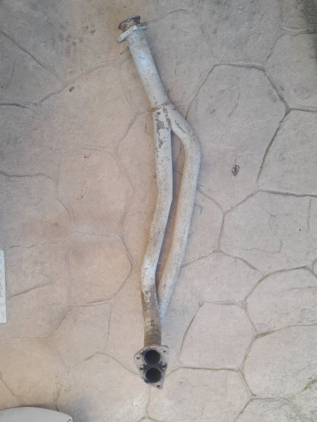 Porsche 924 primer tramo escape 2 a 1