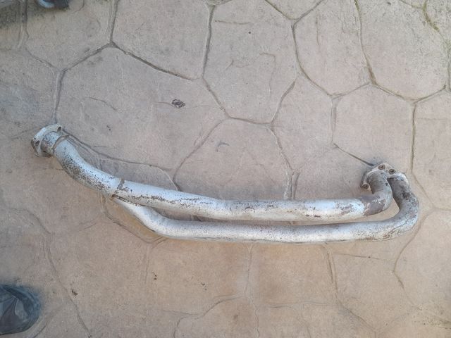 Porsche 924 primer tramo escape 2 a 1