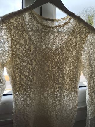 Camiseta encaje de licra