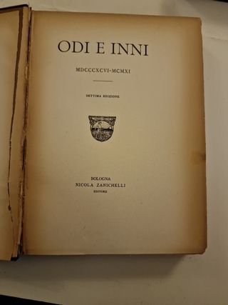 Poesie Giovanni Pascoli odi e inni