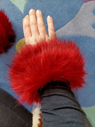 Puños de pelo 