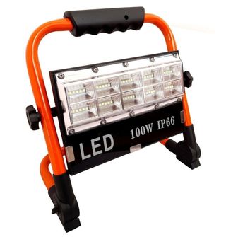 Faro faretto LED 100W batteria ricaricabile 
