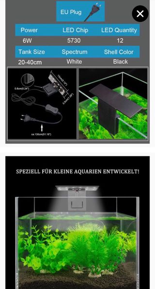 Iluminacion de acuario