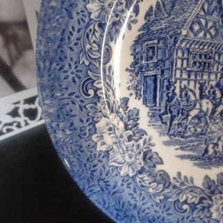 Bandeja porcelana estilo inglés