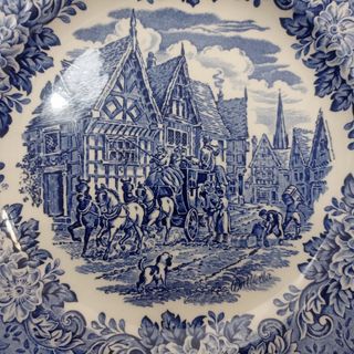 Bandeja porcelana estilo inglés