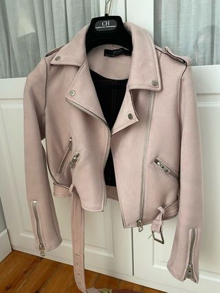 Cazadora biker antelina
