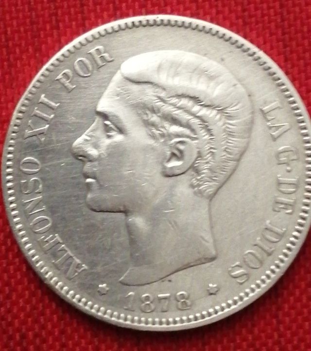 Moneda 5 PTS 1878