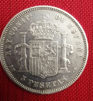 Moneda 5 PTS 1878