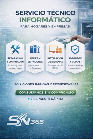 Servicios informatica portatiles ordenadores
