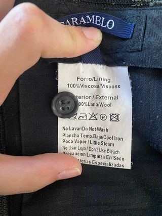 Pantalones de traje de Caramelo