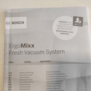 Bosch Hogar FreshVaccum Accesorios envasar vacío.
