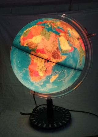 Mappamondo grande luminoso 40 cm diametro