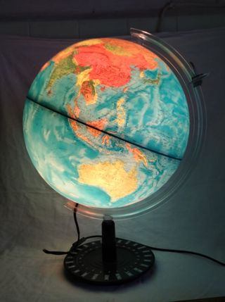 Mappamondo grande luminoso 40 cm diametro