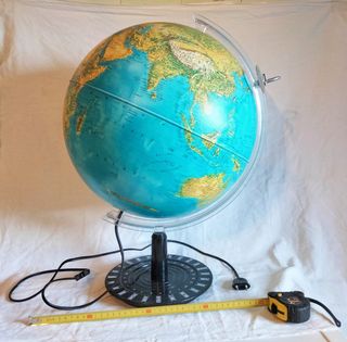 Mappamondo grande luminoso 40 cm diametro