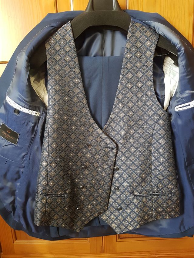 TRAJE NOVIO ENZO ROMANO CREMONOA