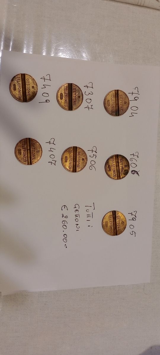 Gettoni telefonici rari