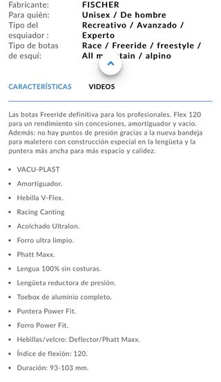 Bostas esqui fischer ranger 12 vacuum